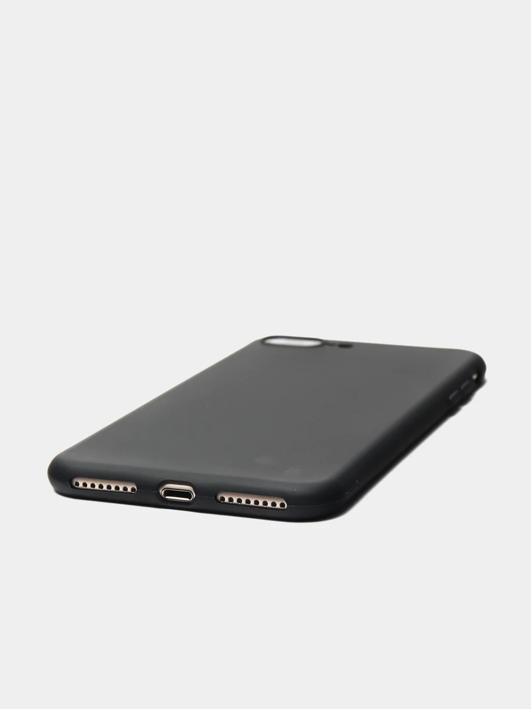 Черный чехол силиконовый матовый для iPhone 7 Plus, 8 плюс 6, 6s, 7, 8, SE 2020