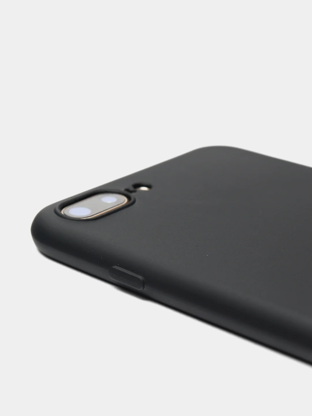Черный чехол силиконовый матовый для iPhone 7 Plus, 8 плюс 6, 6s, 7, 8, SE 2020
