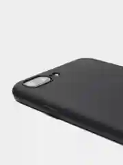 Черный чехол силиконовый матовый для iPhone 7 Plus, 8 плюс 6, 6s, 7, 8, SE 2020