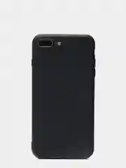 Черный чехол силиконовый матовый для iPhone 7 Plus, 8 плюс 6, 6s, 7, 8, SE 2020