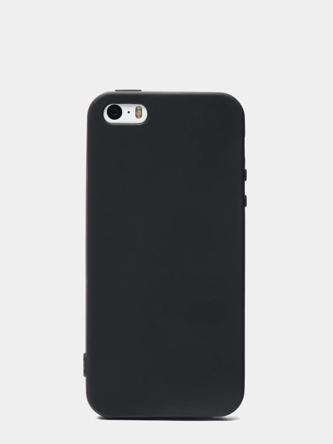 Черный чехол силиконовый матовый для iPhone 7 Plus, 8 плюс 6, 6s, 7, 8, SE 2020