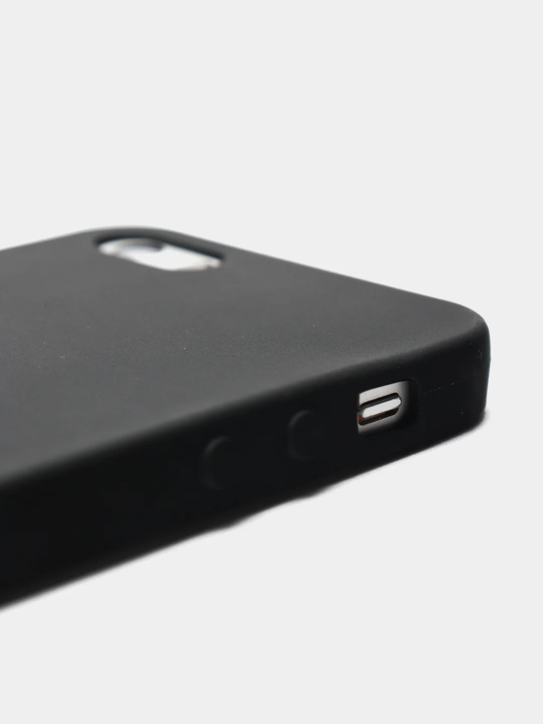 Черный чехол силиконовый матовый для iPhone 7 Plus, 8 плюс 6, 6s, 7, 8, SE 2020