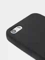 Черный чехол силиконовый матовый для iPhone 7 Plus, 8 плюс 6, 6s, 7, 8, SE 2020