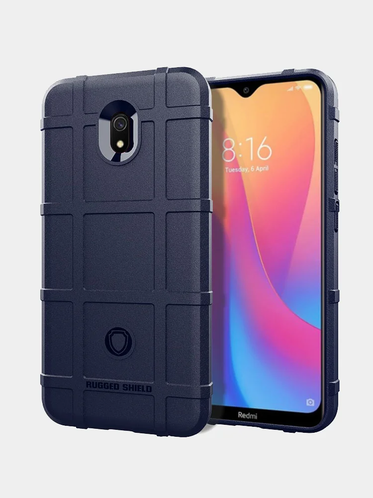 Темно-синий суперпрочный чехол Xiaomi Redmi 8A