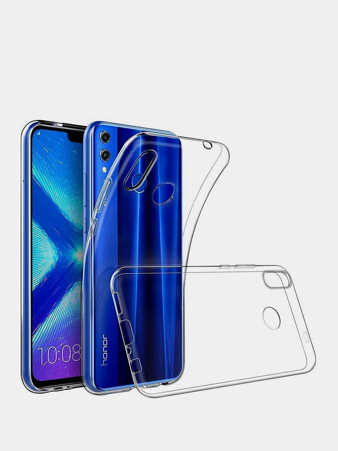 Чехол силиконовый прозрачный для Huawei Honor 10, 10 lite, 7a, 7c pro, 8x,  9, 20 купить по цене 45 ₽ в интернет-магазине Магнит Маркет