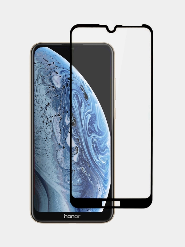 Защитное стекло с рамкой для Huawei Y6/ Honor 8A