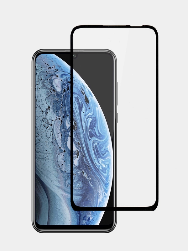 Защитное стекло с рамкой для Huawei Honor Y8P