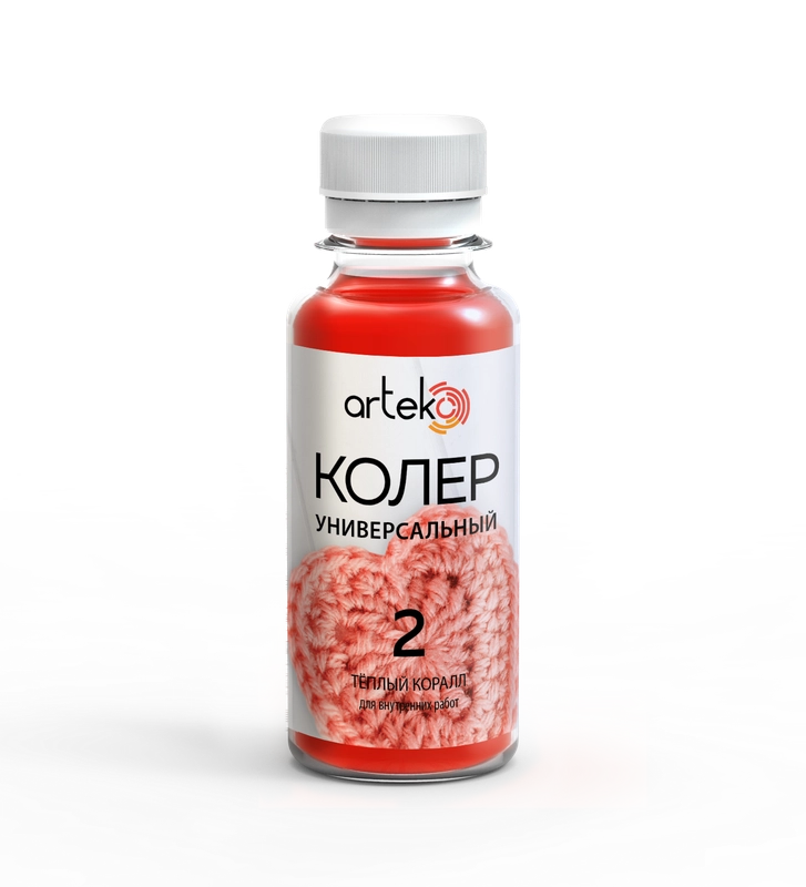 Колер-паста АРТЭКО №2. Цвет: теплый коралл