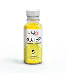 Колер-паста АРТЭКО №5. Цвет: лимонный