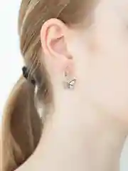 Серебряный серьги "Бабочка", серьги женские с бабочками