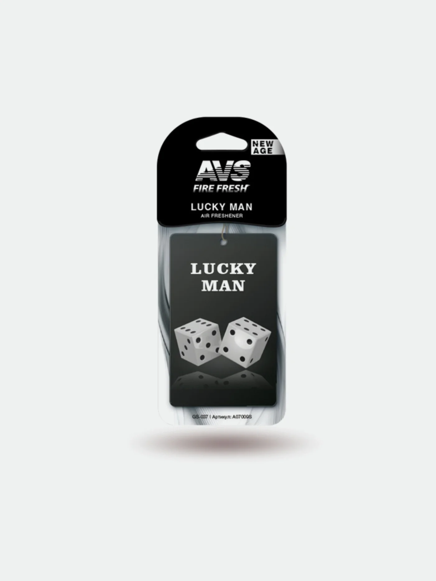 Ароматизатор New Age (аром. Lucky man/Счастливчик) (бумажные) AVS