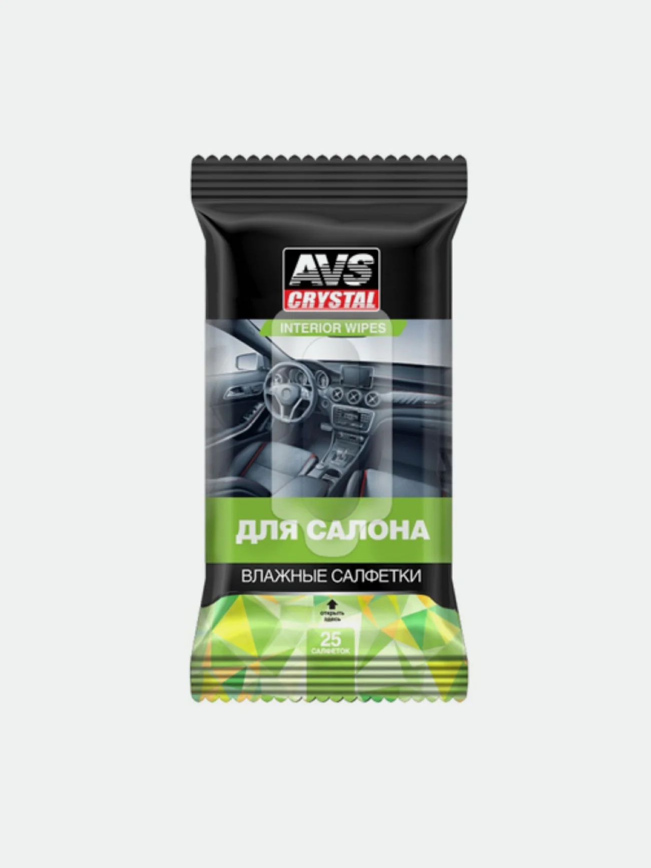 Влажные салфетки "Для салона" 25 шт AVS