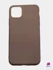 Коричневый чехол силиконовый для iPhone 11 Pro