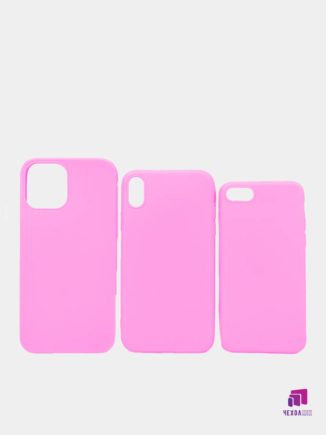 Розовый чехол iPhone 7/8 SE(2020), 7+/8+, XR, 11, 12 mini, 12/12 pro, 12 pro max, силиконовый