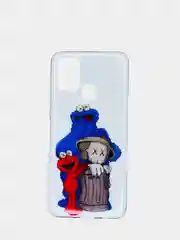 Белый чехол Samsung Galaxy M31, Самсунг Галакси М31 с рисунком