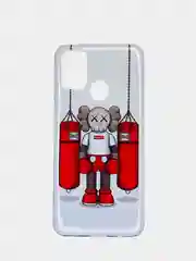 Серый чехол Samsung Galaxy M31, Самсунг Галакси М31 с рисунком