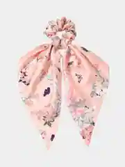 Розовый резинка бант