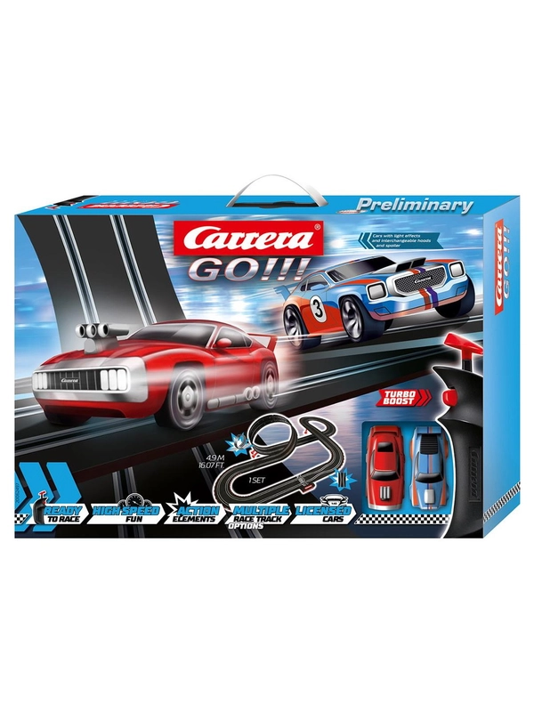Автотрек Carrera Go "Smoking Tires", масштаб 1:43