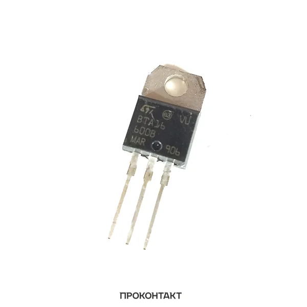 10 штук Симистор BTA16-600B 16А 600В TO-220AB