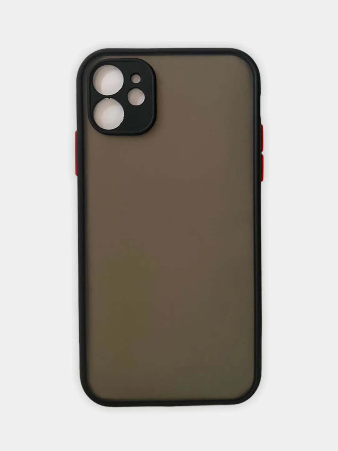 Черный чехол противоударный матовый Apple IPhone XR, 11, 12