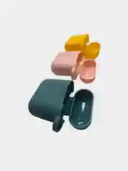 Желтый силиконовый чехол для наушников Apple Airpods 1,2