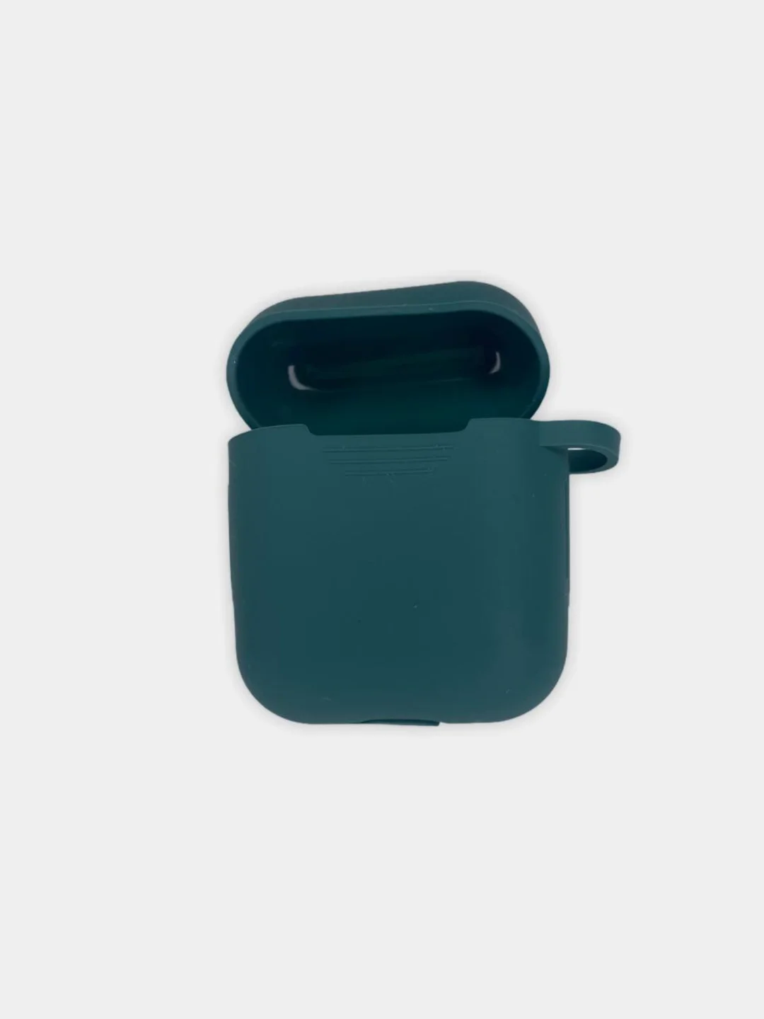 Зеленый силиконовый чехол для наушников Apple Airpods 1,2