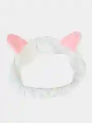 Белый повязка на голову кошачьи ушки, косметическая