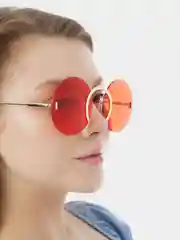 Черный солнцезащитные очки MIRSEE женские, круглые