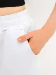Женские белые спортивные штаны Lacos-98/10 на резинке