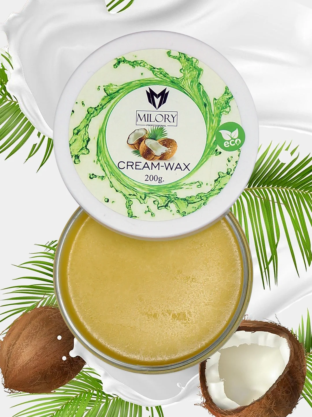 Крем-воск холодный Milory, Кокос 200ml