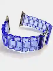 Синий ремешок прозрачный для Apple Watch 1 2 3 4 5 6 SE