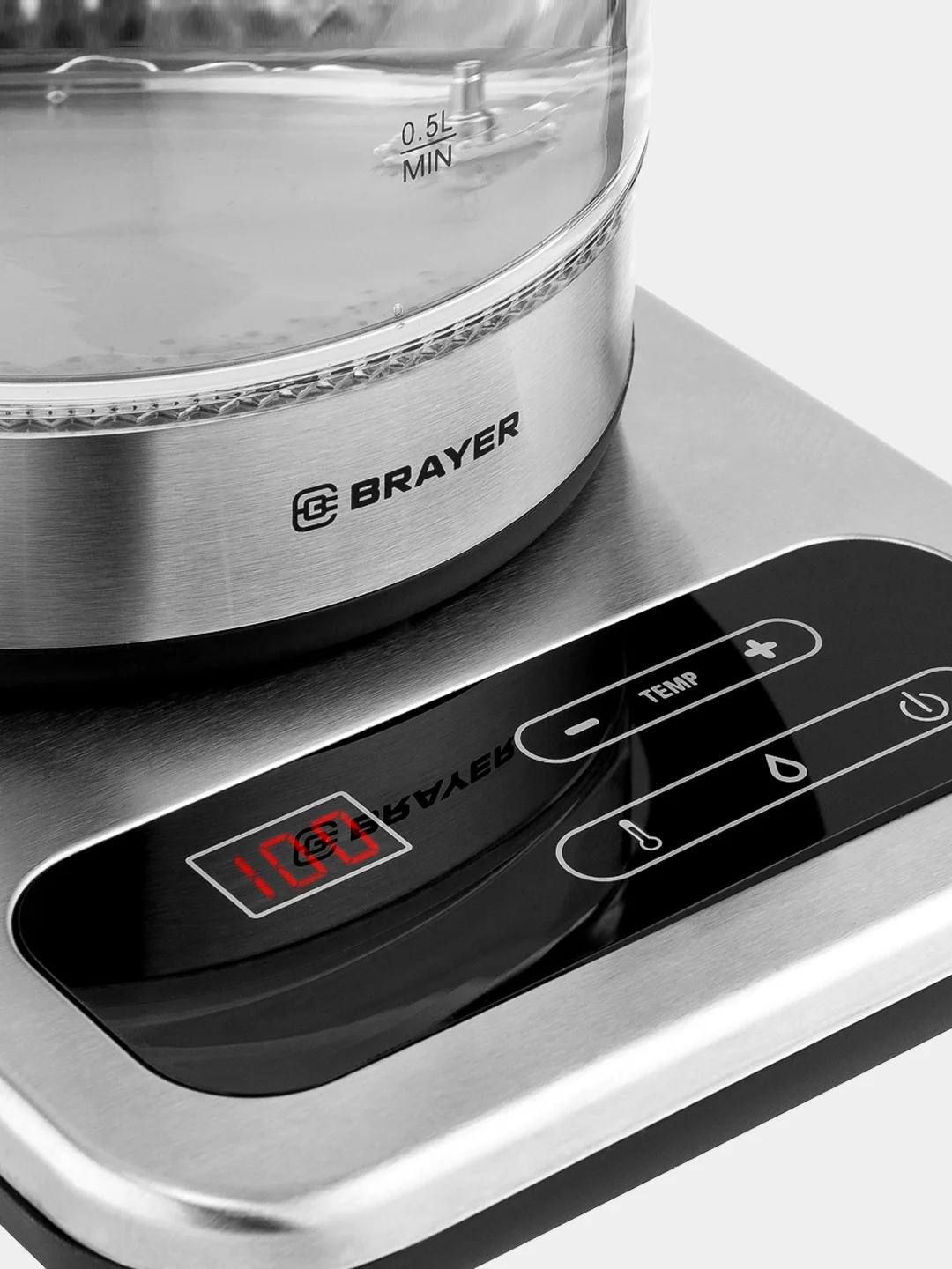 Чайник электрический BRAYER BR1003 1,7 л стеклянный