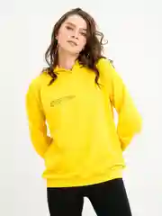 Желтый худи женское с капюшоном