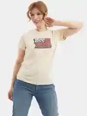 Футболка женская Lee Crew Neck Tee Bleached Sand с принтом