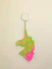 Серый меланж брелок для ключей Pop it