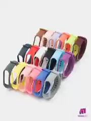 Белый силиконовый ремешок Xiaomi Mi Band 5 / Band 6