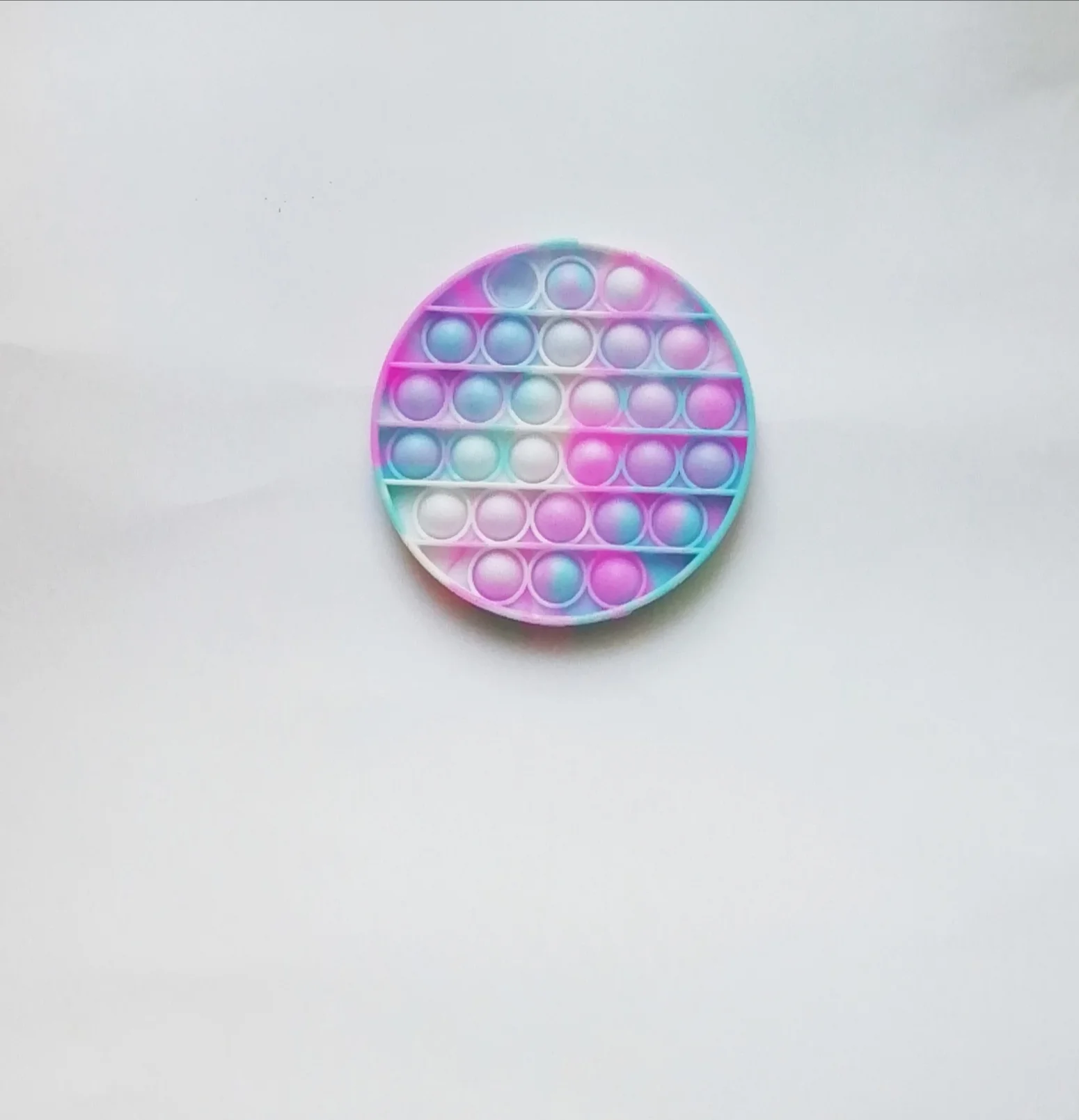 Серебряный pop it Настольная антистресс игрушка