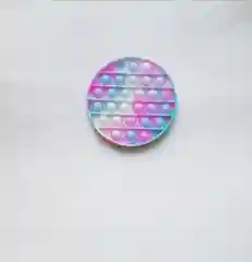 Серебряный pop it Настольная антистресс игрушка