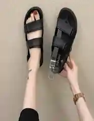 Черный летние сандали
