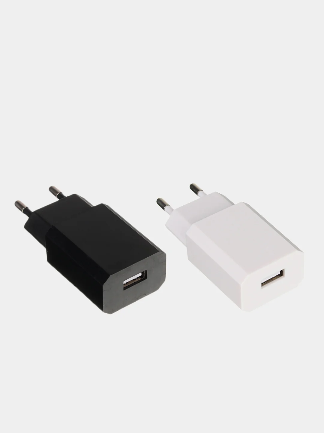 Зарядное устройство USB Эконом, 220В, 1.0A, пластик