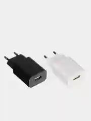 Зарядное устройство USB Эконом, 220В, 1.0A, пластик