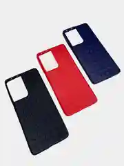 Чехол Samsung Galaxy S21 Ultra, Самсунг Галакси С21 Ультра плетеный силиконовый