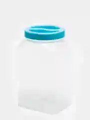 Голубой банка-емкость для сыпучих продуктов с винтовой крышкой 1,5 л