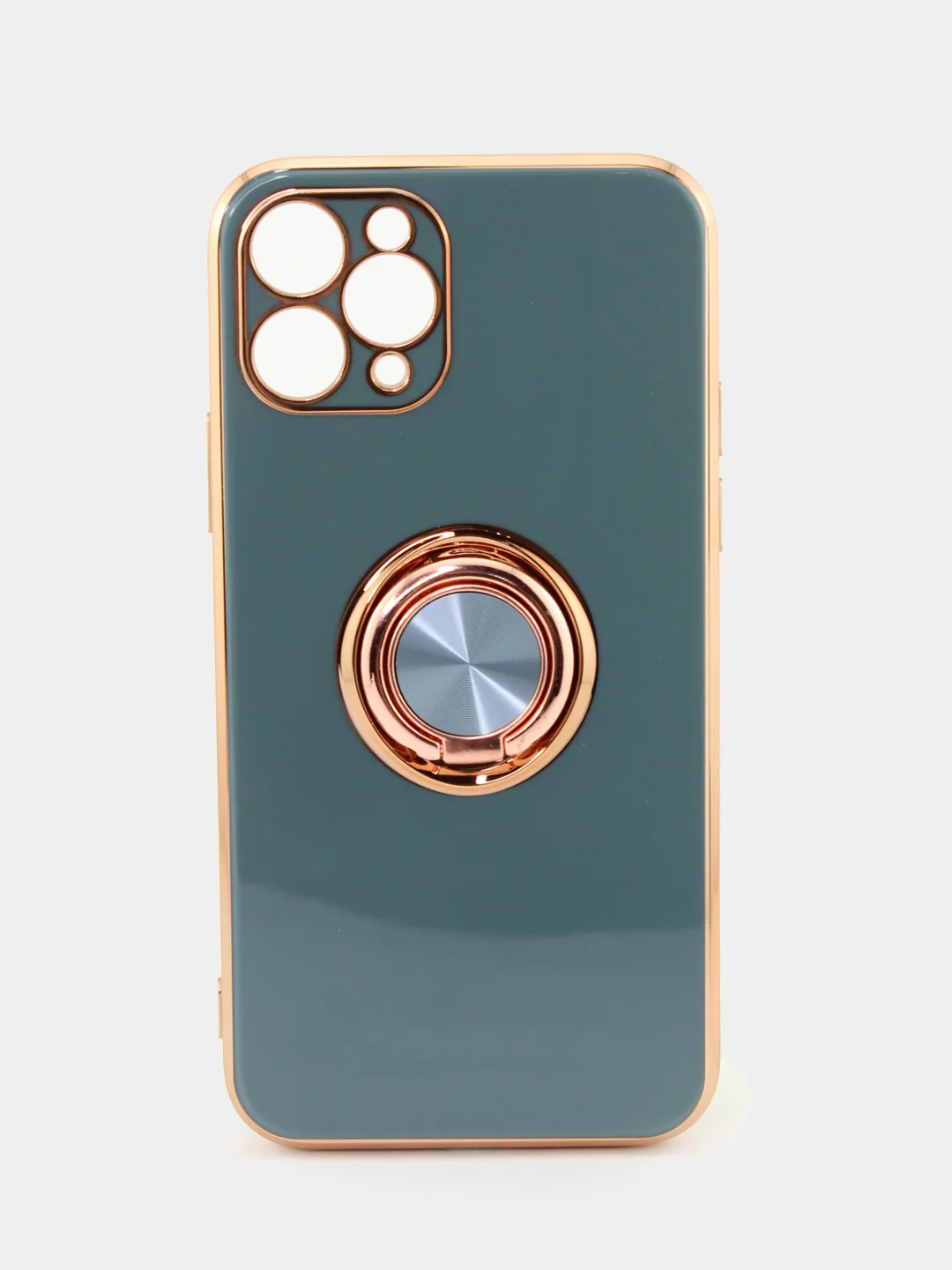 Зеленый чехол для Apple iPhone с кольцом для 6/6S/ 7/8 plus/11/11pro/ XR/XS/SE/ 12/12 Pro Max