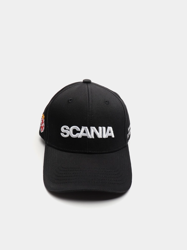 Бейсболка / кепка мужская / женская / унисекс с объемной вышивкой Scania / Скания