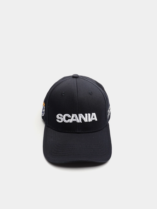 Бейсболка, кепка мужская, женская, унисекс, с объемной вышивкой SCANIA (Скания)