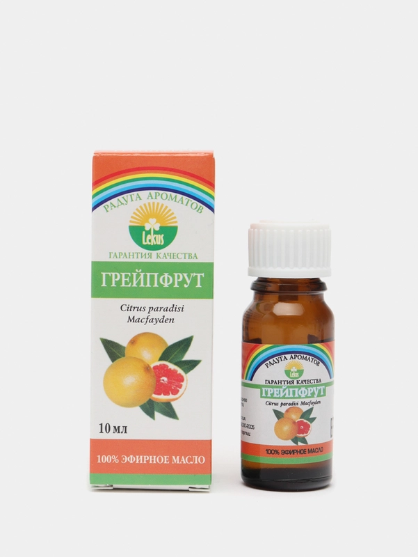 Натуральное Эфирное масло Грейпфрута, 100 %,  10 мл, Радуга ароматов, ООО Лекус