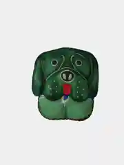 Лесной зеленый кожаный кошелёк "Собачка"