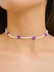 Синий чокер из бисера