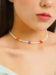 Красный чокер из бисера